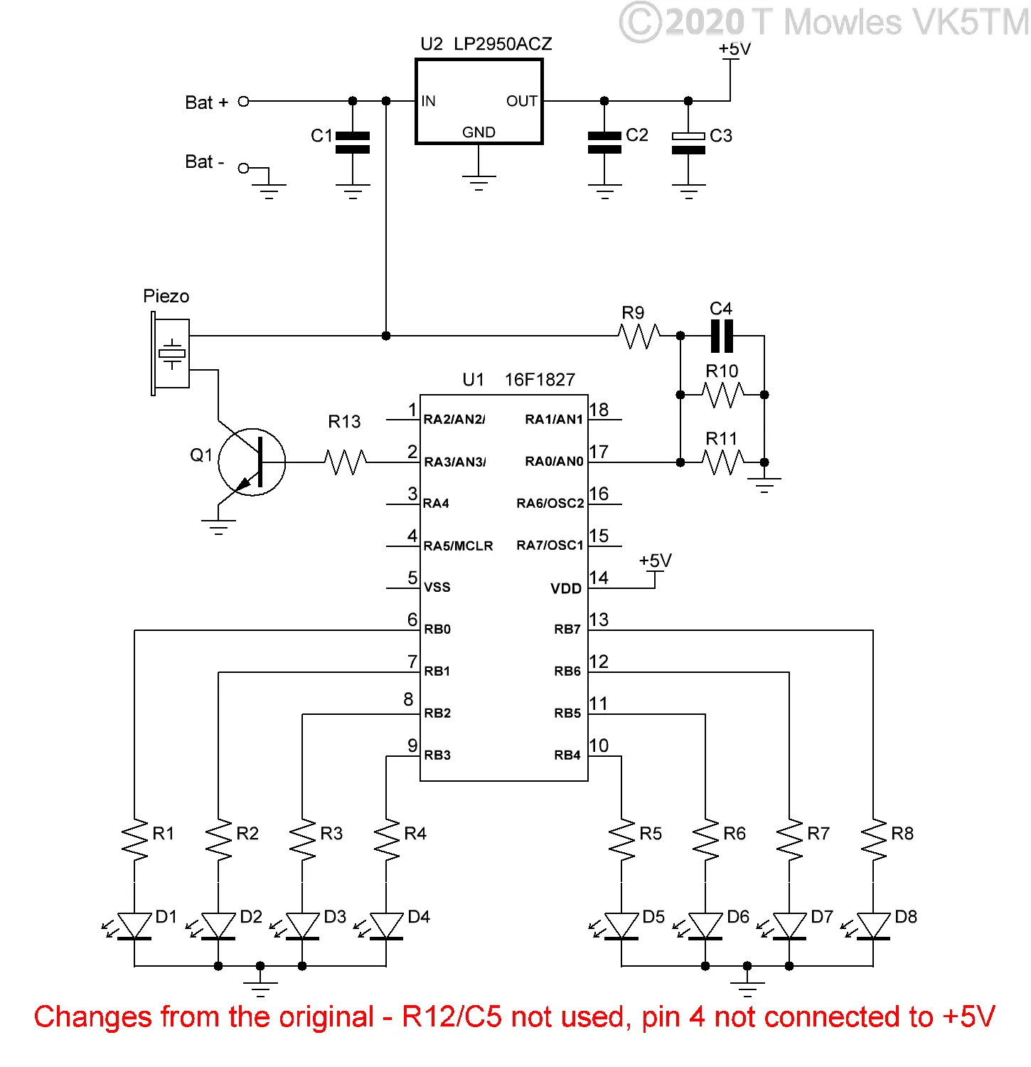 battery monitor 16F1827 schematic
